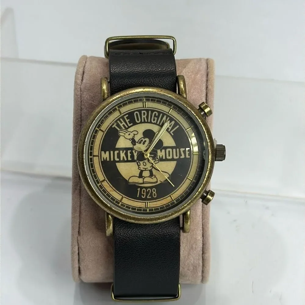 (Z4) Disney MICKEY THE REAL ORIGINAL 90 YEARS Retro wristwatch anniversary 1928 - Picture 1 of 10